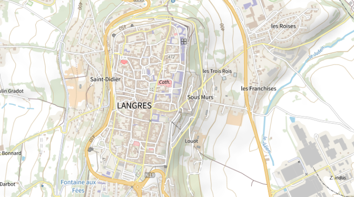 PLAN IGN - Langres (52)