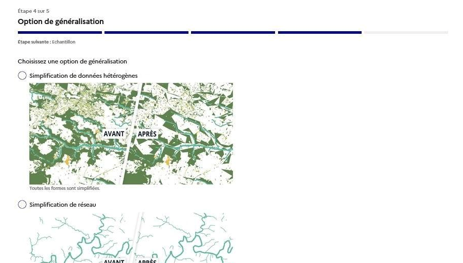 Image décrivant les options de généralisation