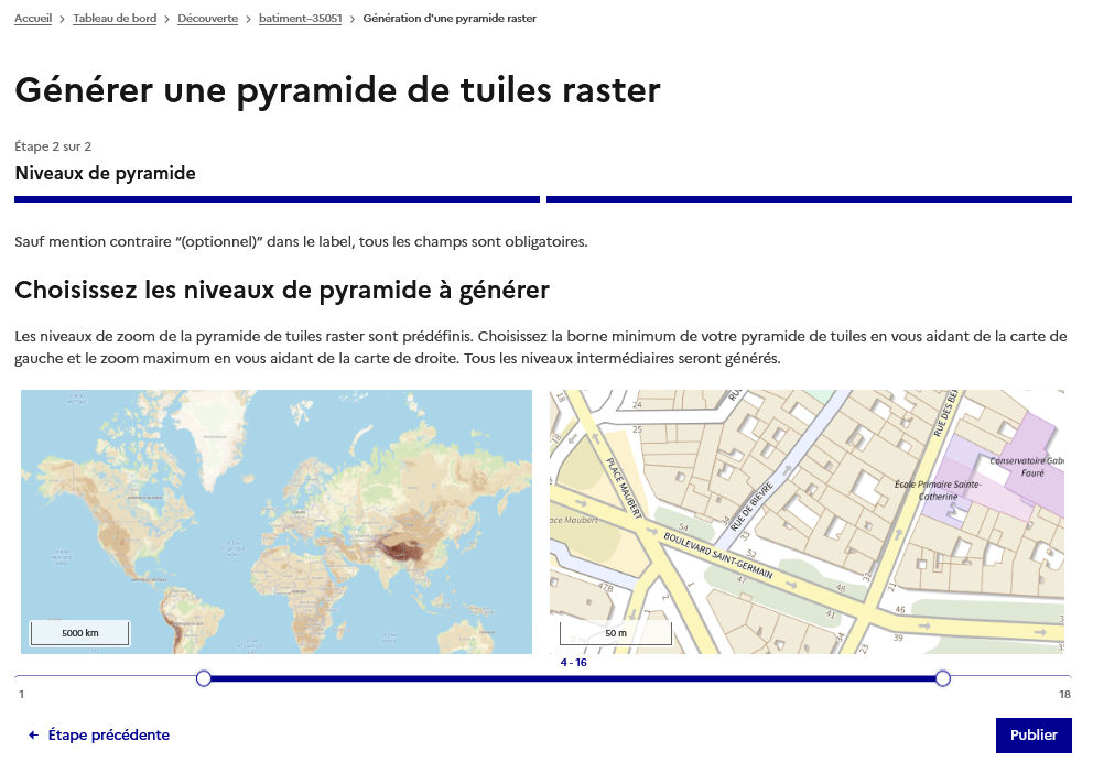 Image décrivant le choix de la plage de visibilité