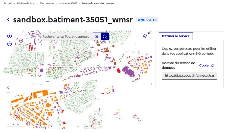 Visualisation d’un service WMS