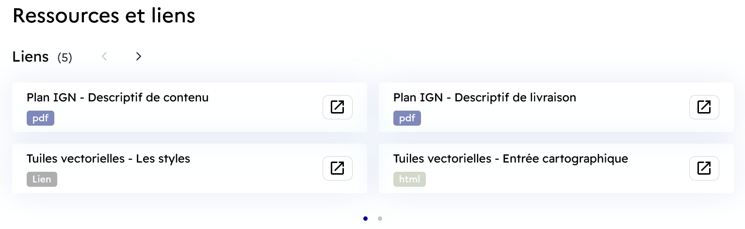 Image décrivant la partie ressources et liens