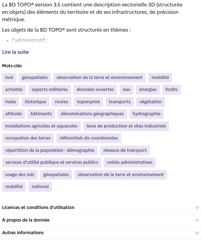 Partie gauche de la partie à propos