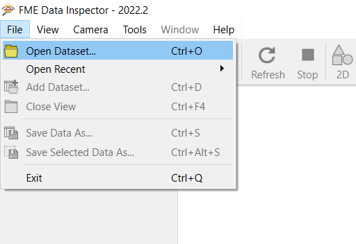 Ouvrir un jeu de données