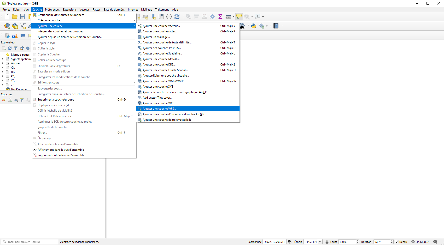Ajouter une couche WFS