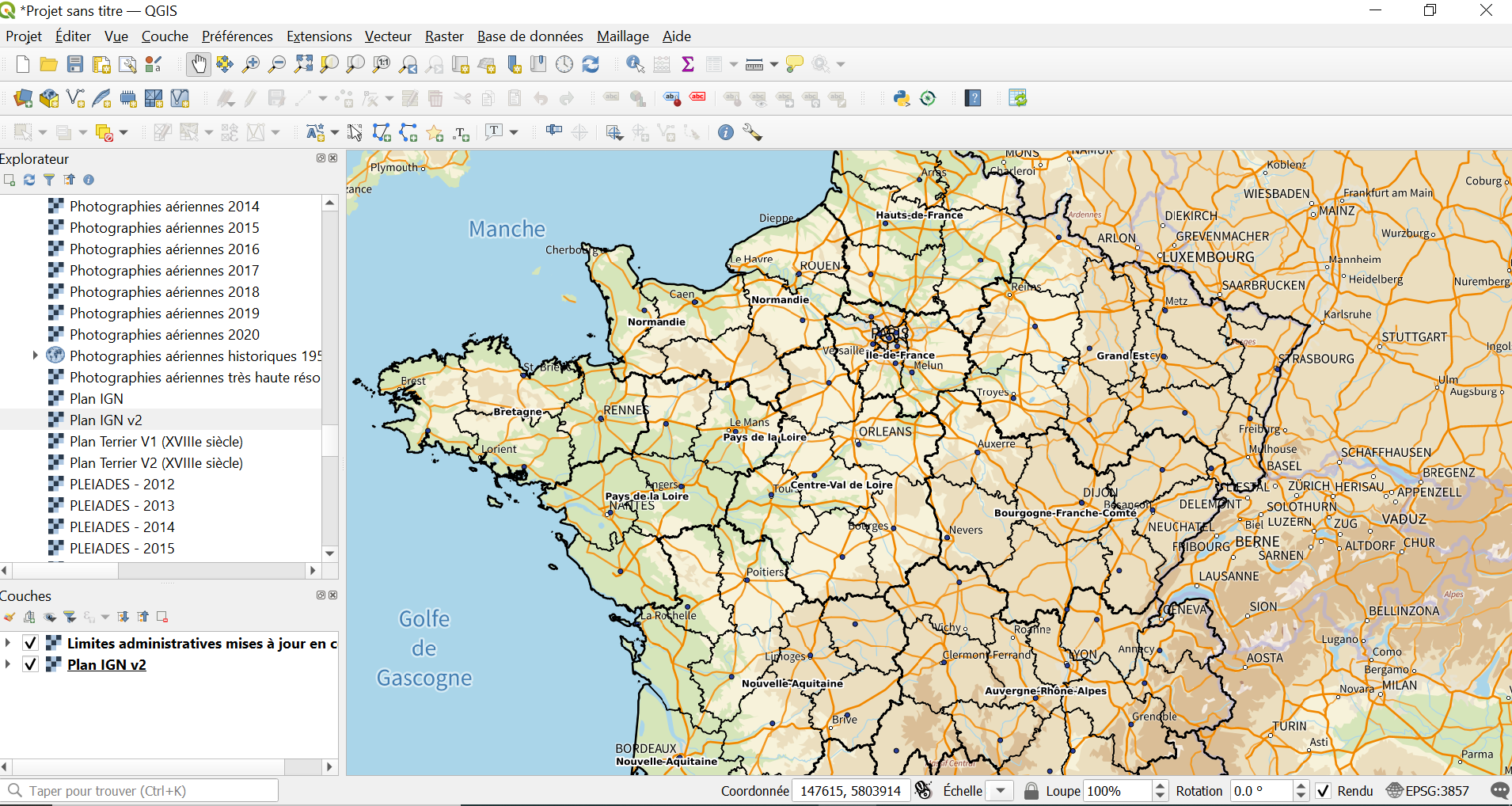 Affichage dans QGIS