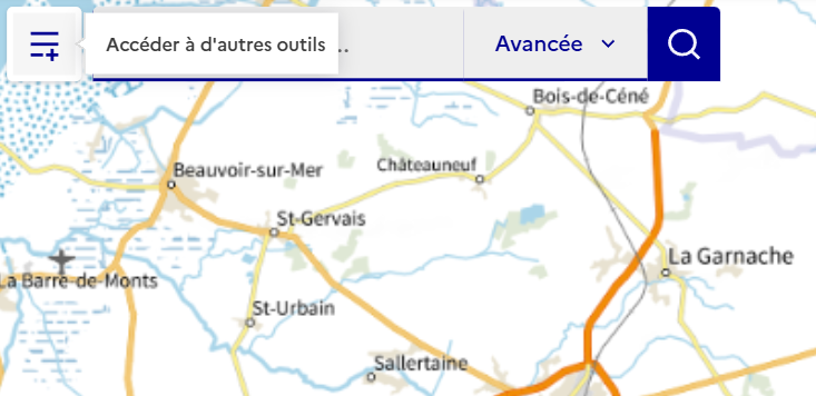 Icône du menu « Accéder à d’autres outils »