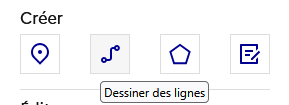 Icône pour créer une nouvelle ligne
