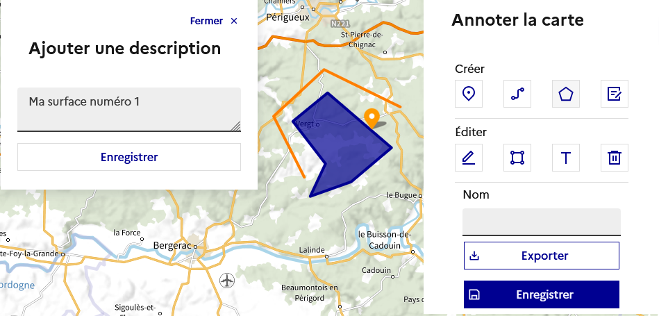 Finalisation de la création de la surface
