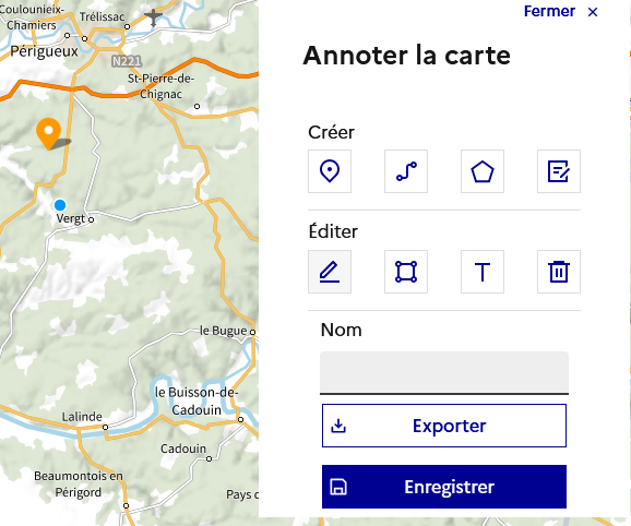 Modification de la géométrie d’un point