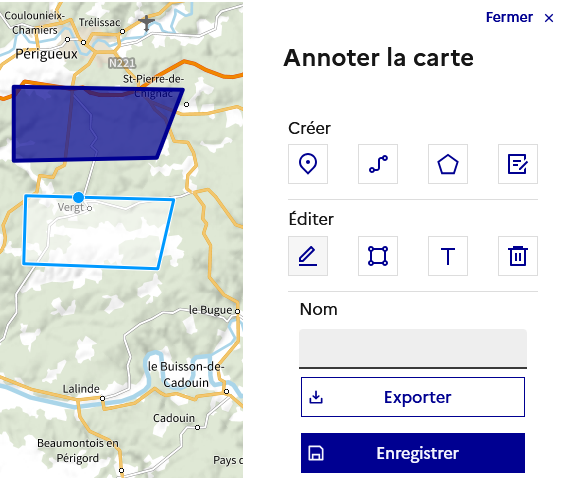 Modification de la géométrie d’une surface