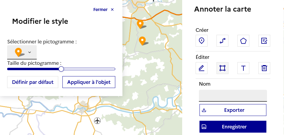 Modification de l’apparence d’un point