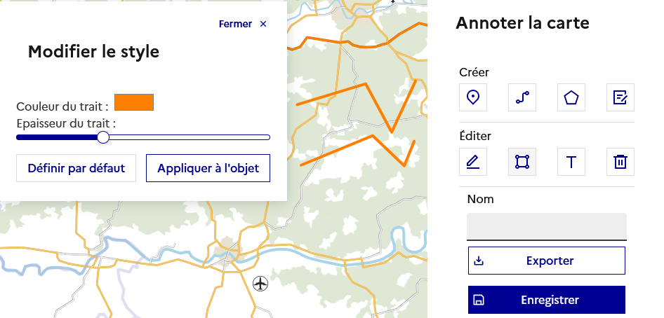 Modification de l’apparence d’une ligne