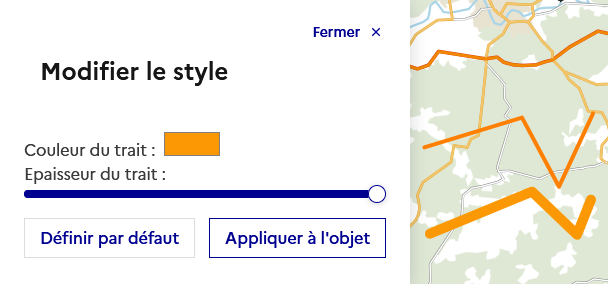 Modification de l’épaisseur d’une ligne