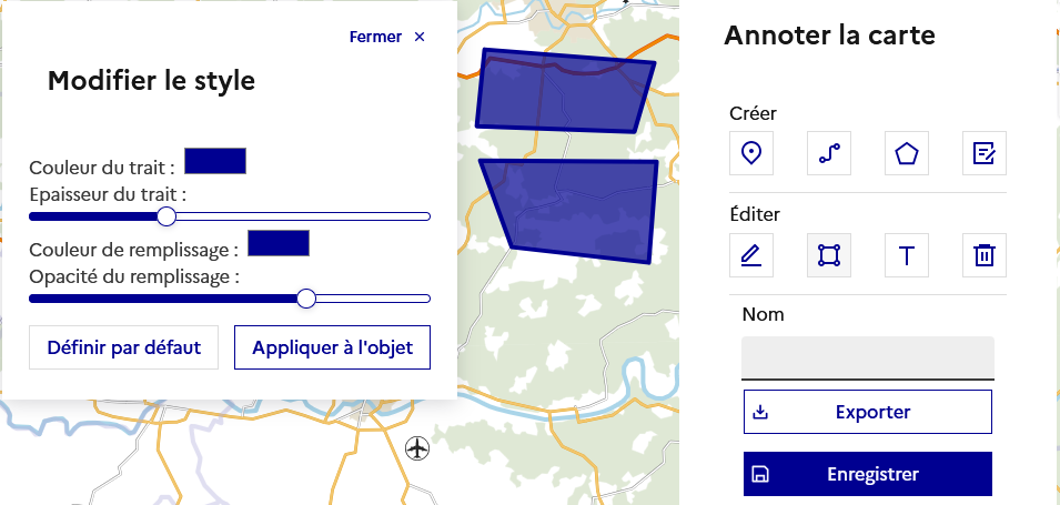 Modification de l’apparence d’une surface