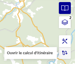 Icône de l’outil d’itinéraire