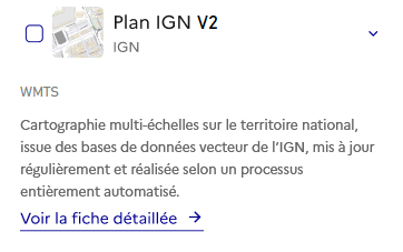 Option « Afficher plus » du « Cartalogue »
