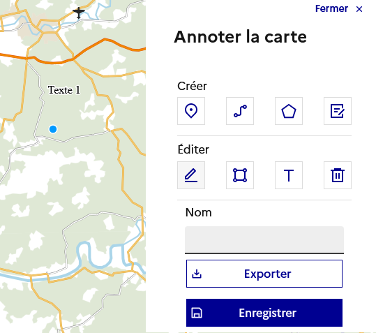 Image décrivant comment modifier la géométrie d’un texte