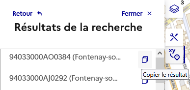 Image décrivant comment copier un résultat