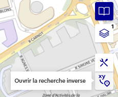 Icône de l’outil « Trouver une adresse »