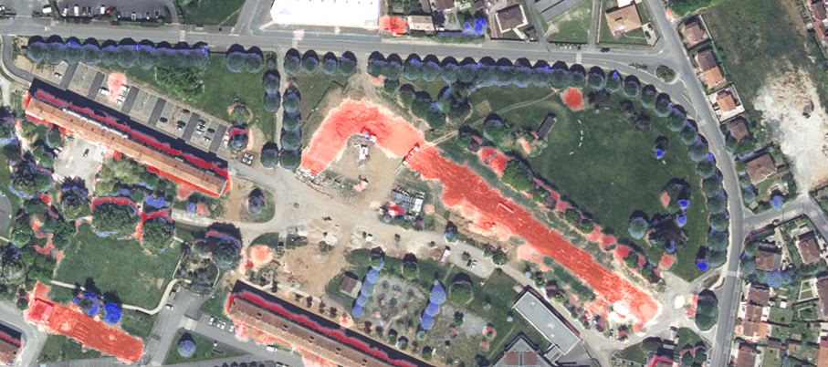 Différence du MNS à Périgueux entre 2021 et 2024