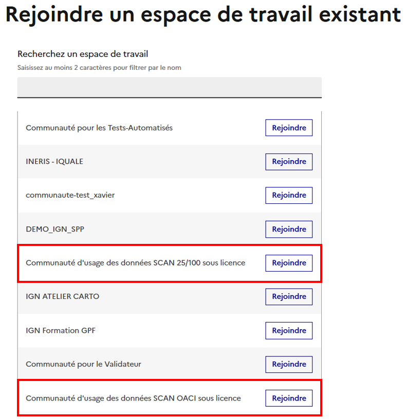 Rejoindre la communauté